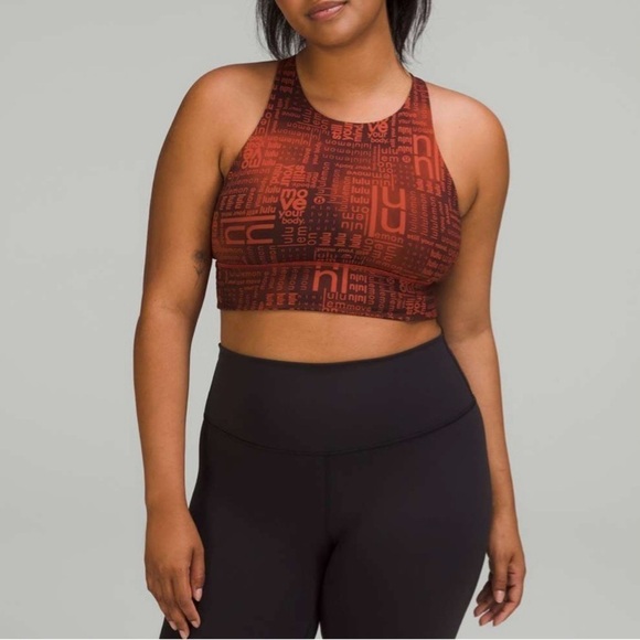 Lululemon Energy High-Neck Longline Bra *Medium Support, B-D Cups Women’s Size 2 - Picture 1 of 7